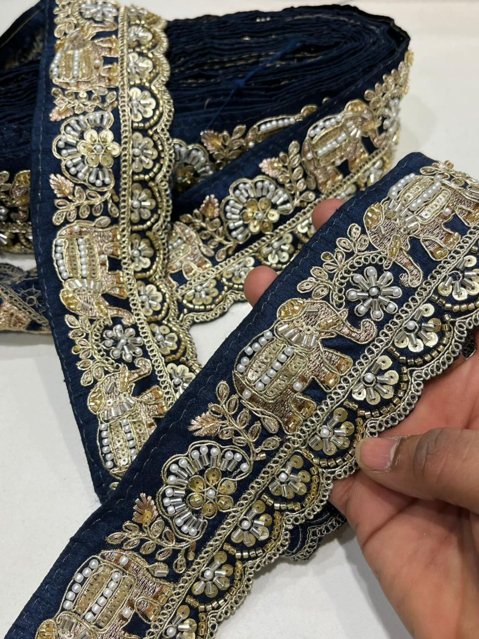 K.R KASAT - Blue Elephant Lace